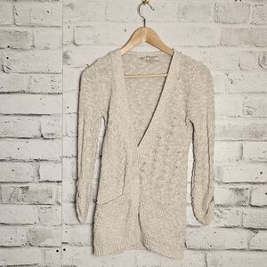 GUESS Women's Knitted Cream Cardigan